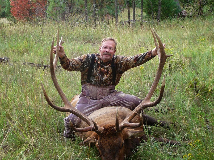  Jim with one of many trophy elk