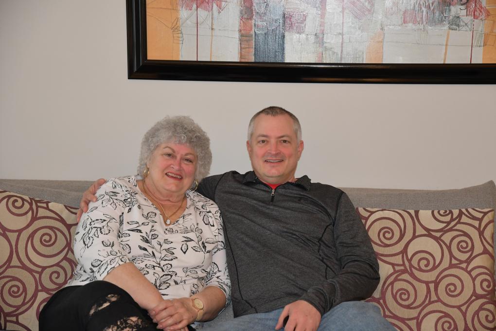 Barry and Mom on one of our travels