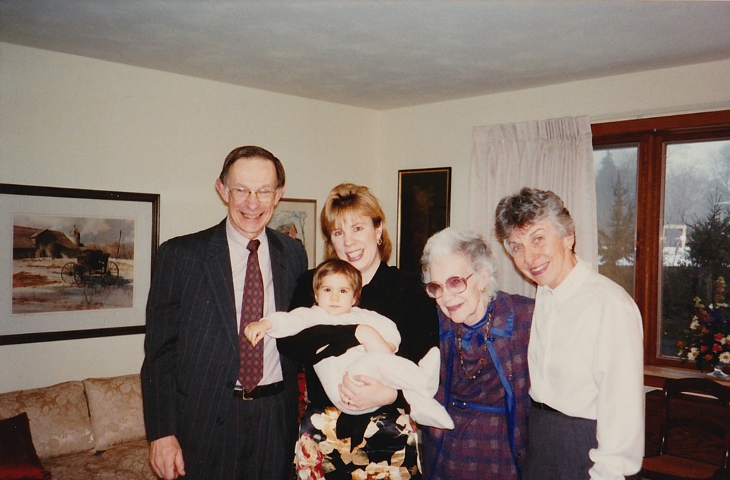 Jerry, Kathy, Laura, Grandma Dude, and Issy