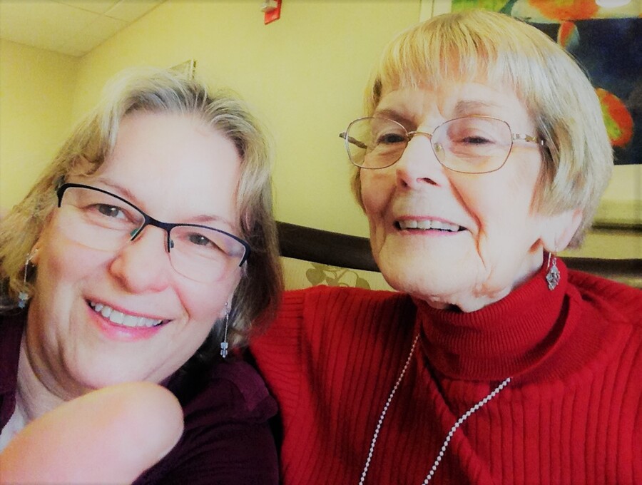Linda & Barb at Brookdale