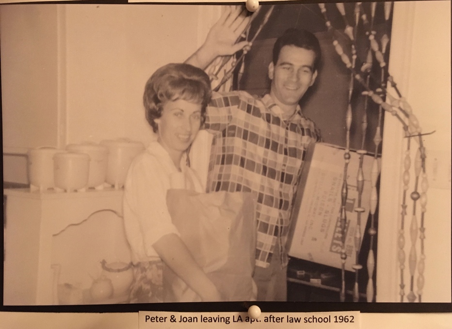 P&J Moving out of apt at USC after Law School - for their 1st home. 1962