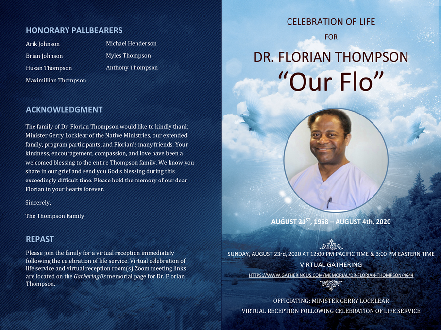 Celebration of Life Program