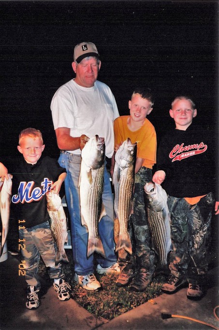 The grandkids hands were usually FULL of fish!!!