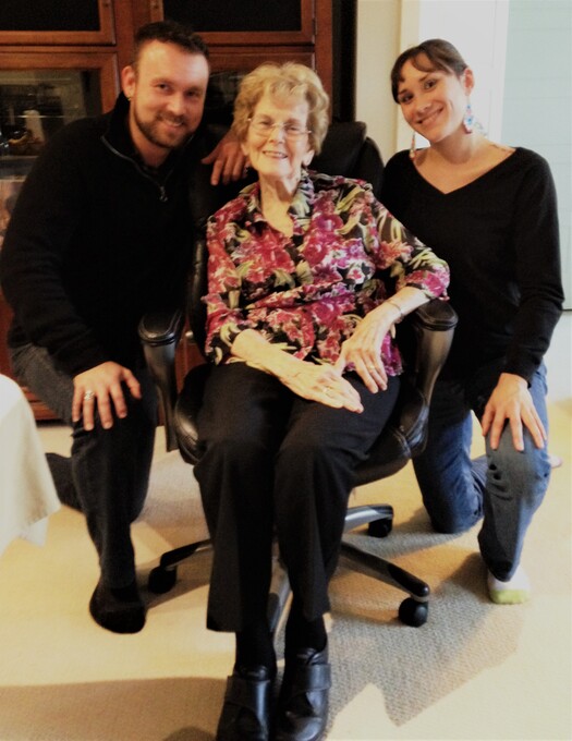 Evan, Barb, & Samantha in Fort Langley, BC.
