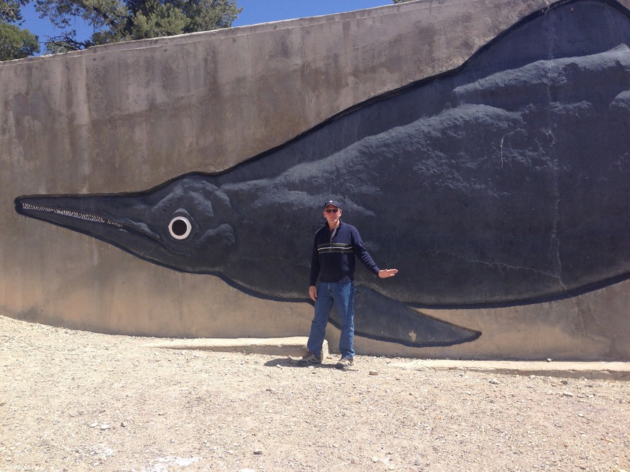 Visiting the ichtyosaur in Berlin, NV