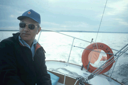 Felix G. Game - Sailing His Favourite Yacht - Quo Vadis - 1970