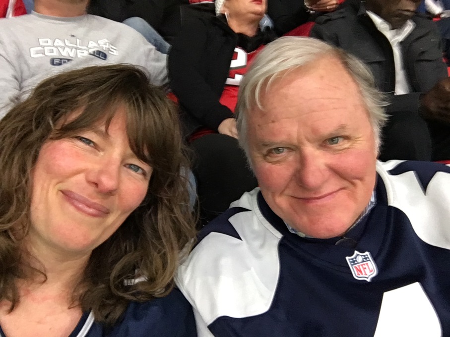 Father and Daughter Cowyboys fans