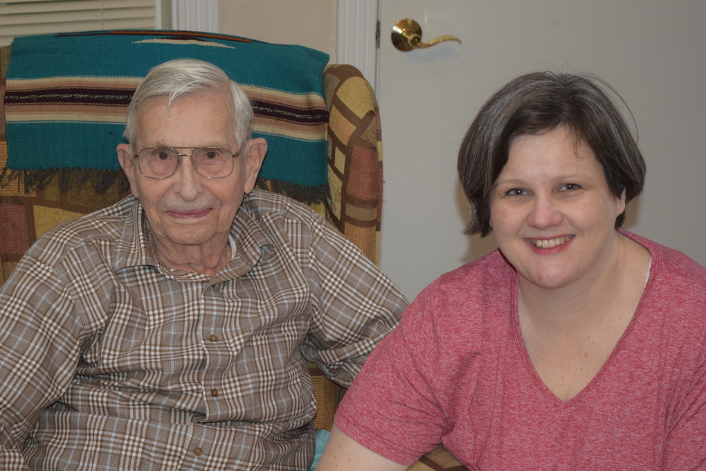 March 2018 Tom and his home health nurse, Shari