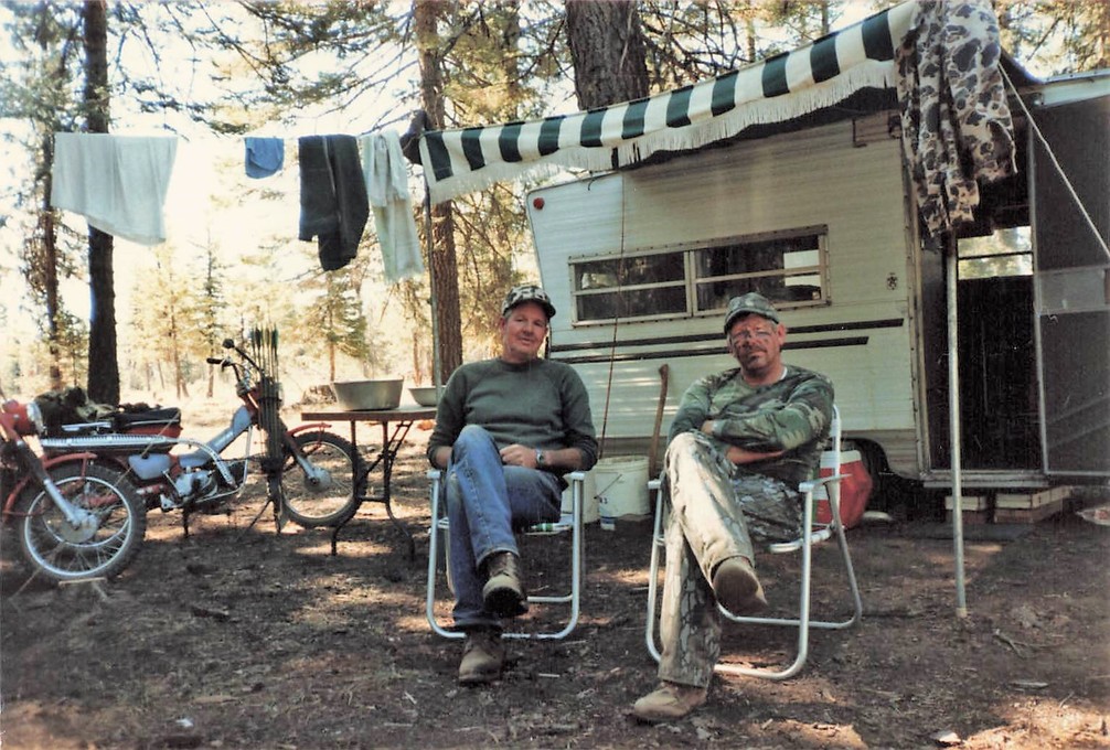 Howard Cole & Rod Wilson, Oregon Elk Trip 1987