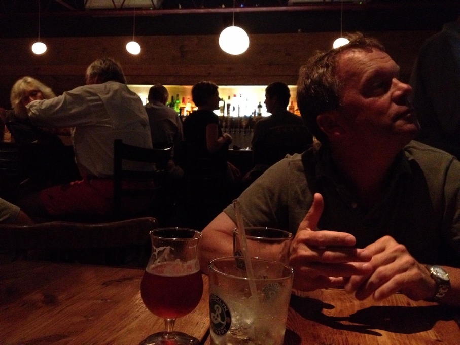 John at his favorite Kittery ME restaurant, the Black Birch