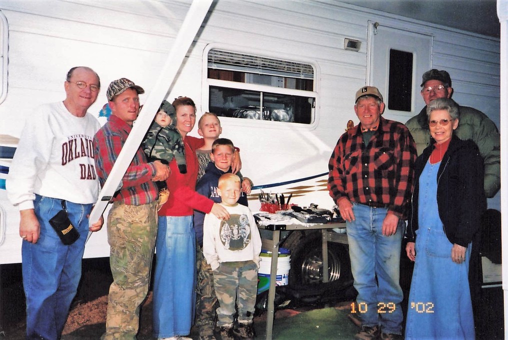 Camping with some faves: Greg's dad Sam Branch & Rod & Muriel Wilson