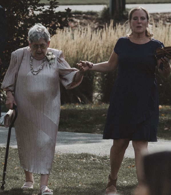 Mother and Isabel at Cassie and Taylor's Wedding