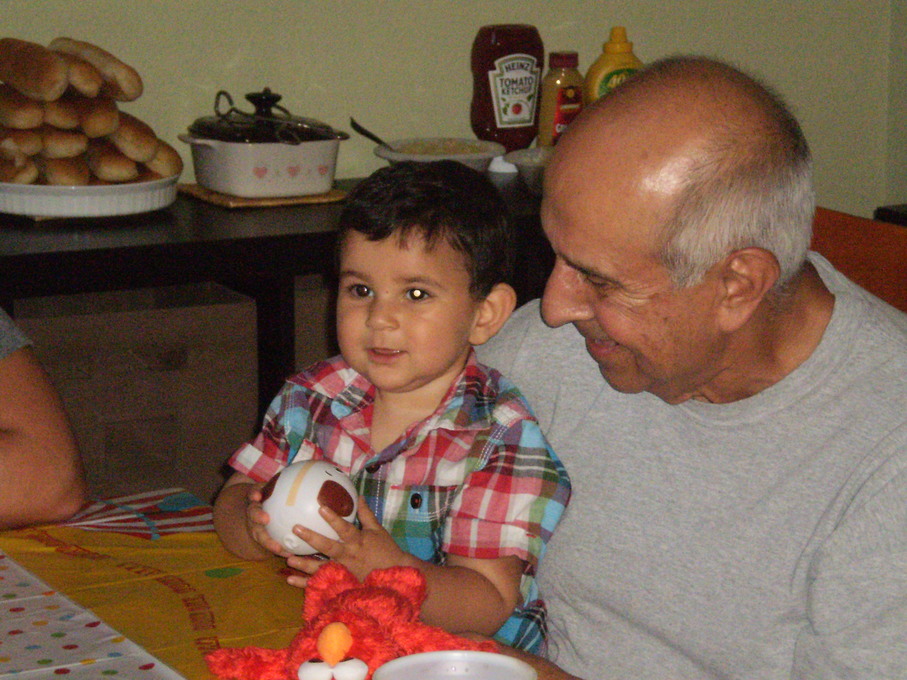 Dan & Arjan at his 1st Birthday