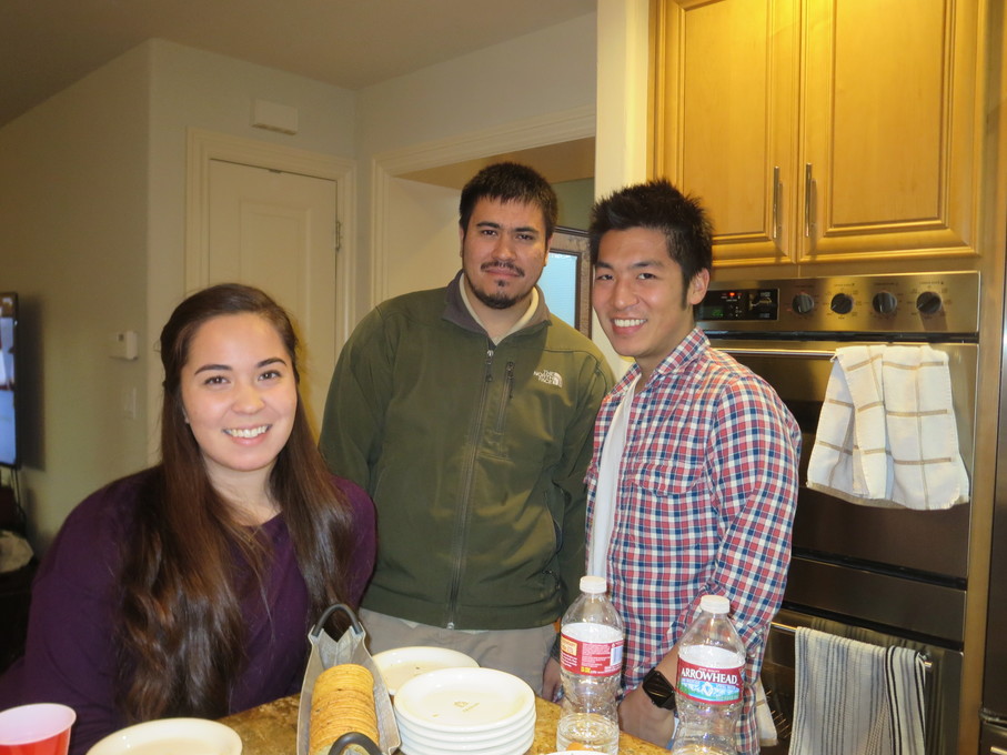 Haruta cousin's at Thanksgiving - Jenny, Jon and Tyler (Steve's son)