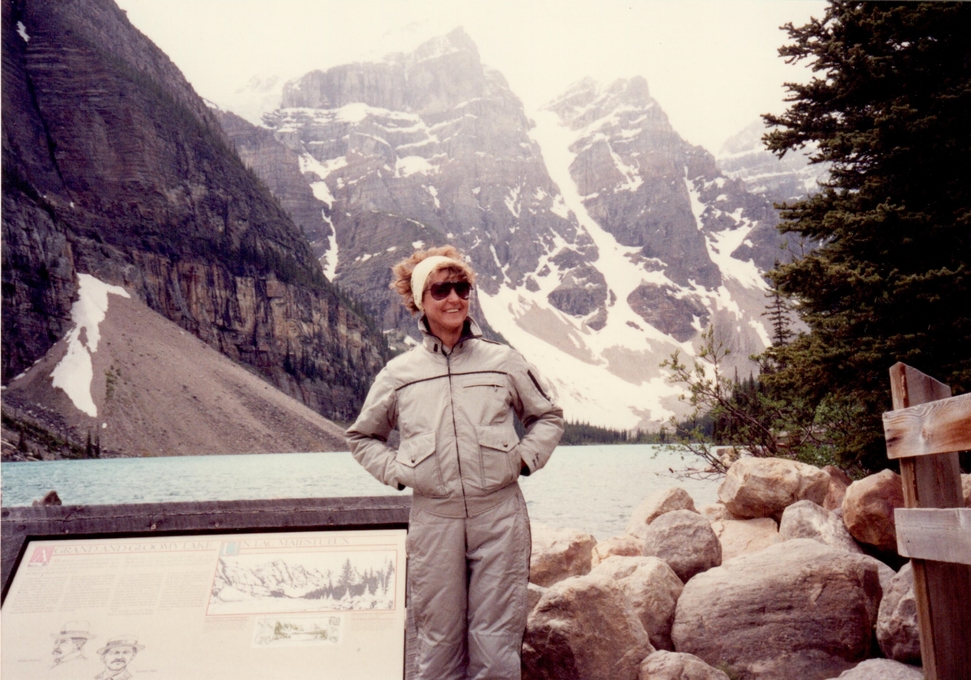 Sandi at Lake Louise