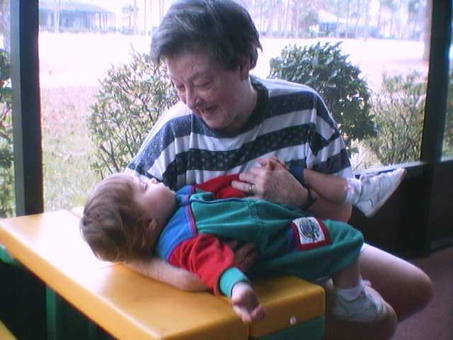 Grandmuv with baby Madison