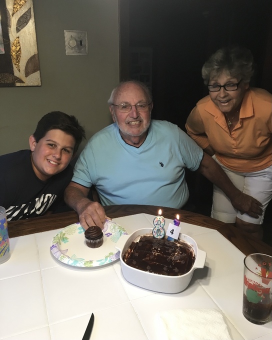 Aj and Dolly with grandson Tyler