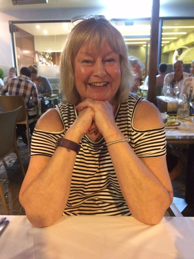 Mum on hols with Dad - looking fab at 70!