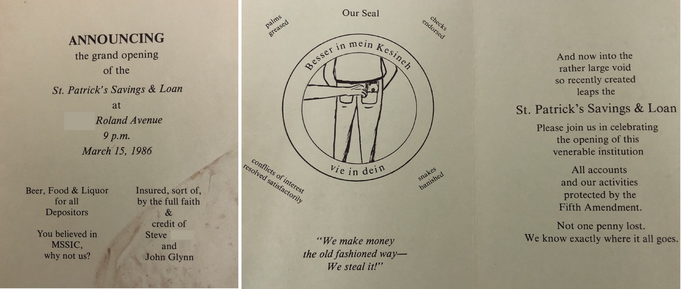 1986 St Paddy's Day Invitation