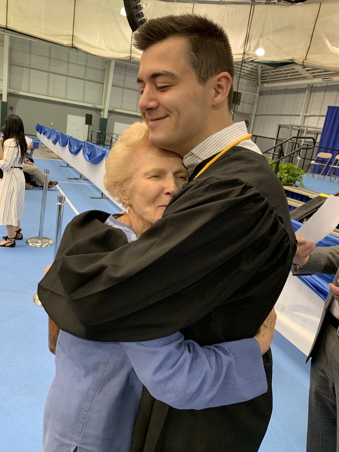 Noah's college graduation 2019