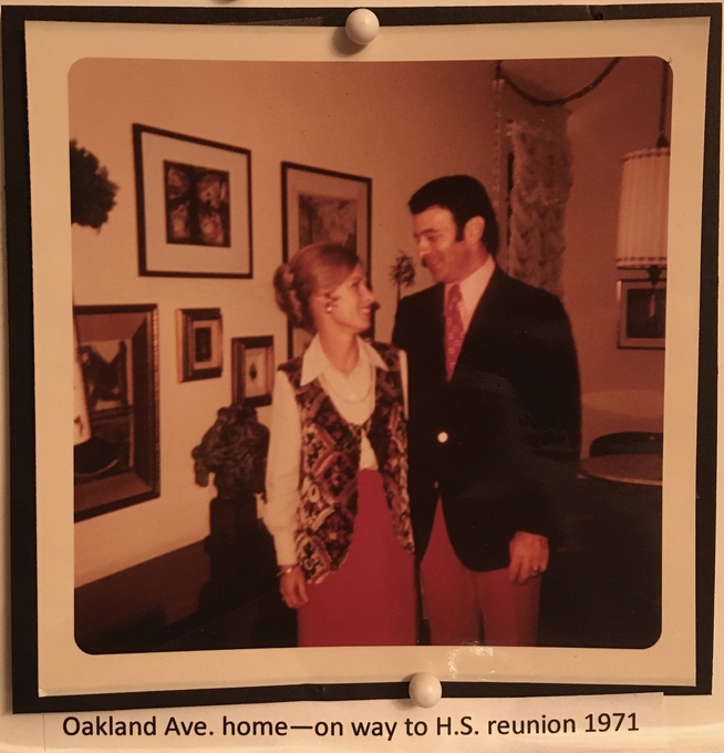 P&J on their way to Peter's High School reunion. 1971. 