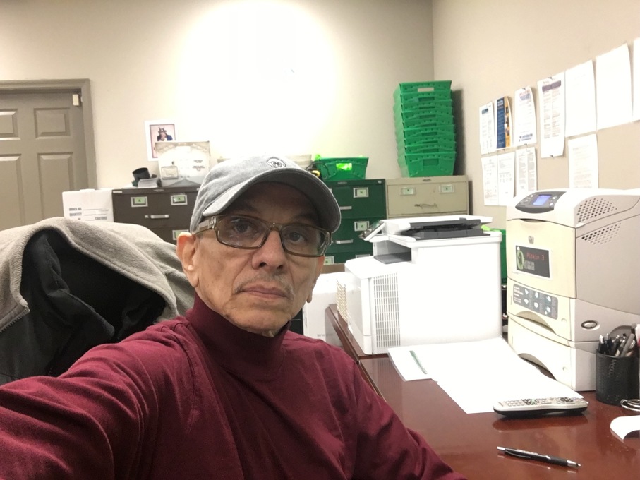 At the office