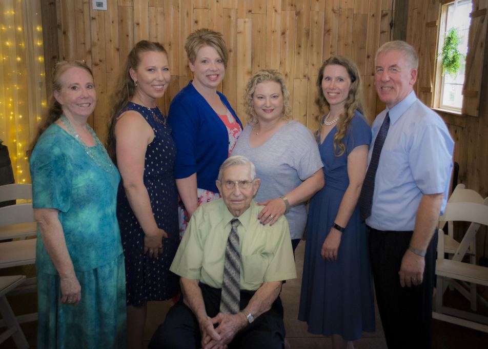 August 2019 Daughter Cheryl and husband, Rick and 4 granddaughters