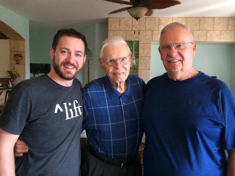 3 generations Adam, Dad, Mike
