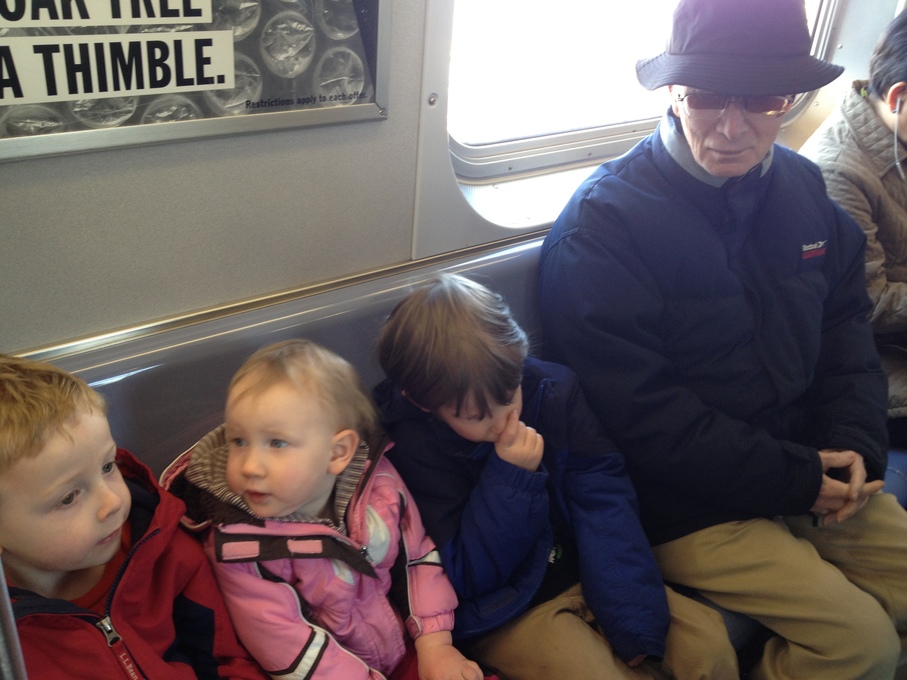 Visiting with the grandkids