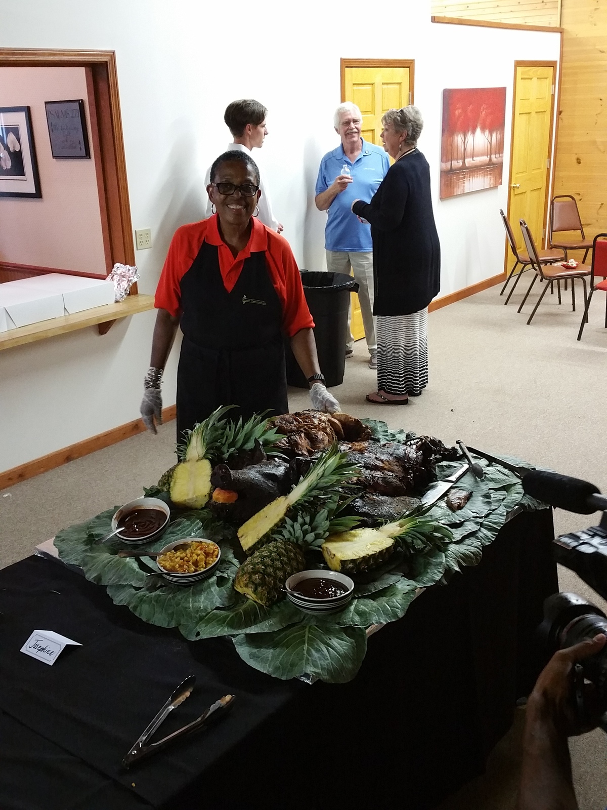 Donna posing with Josephine 